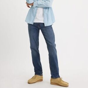 Levi’s 502 Taper Flex Men's Blue Stretch Jeans in Dark Wash, Size 31x30